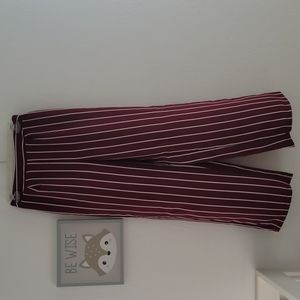 🔥wide leg or Flare pant burgundy